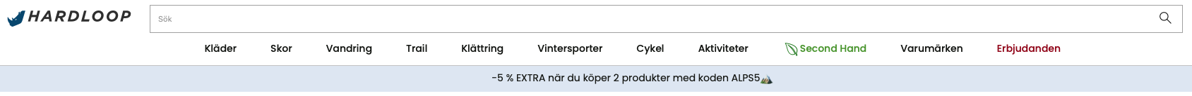Bevis på kupong - Hardloop - Hardloop [[5 % extra rabatt]] på två produkter